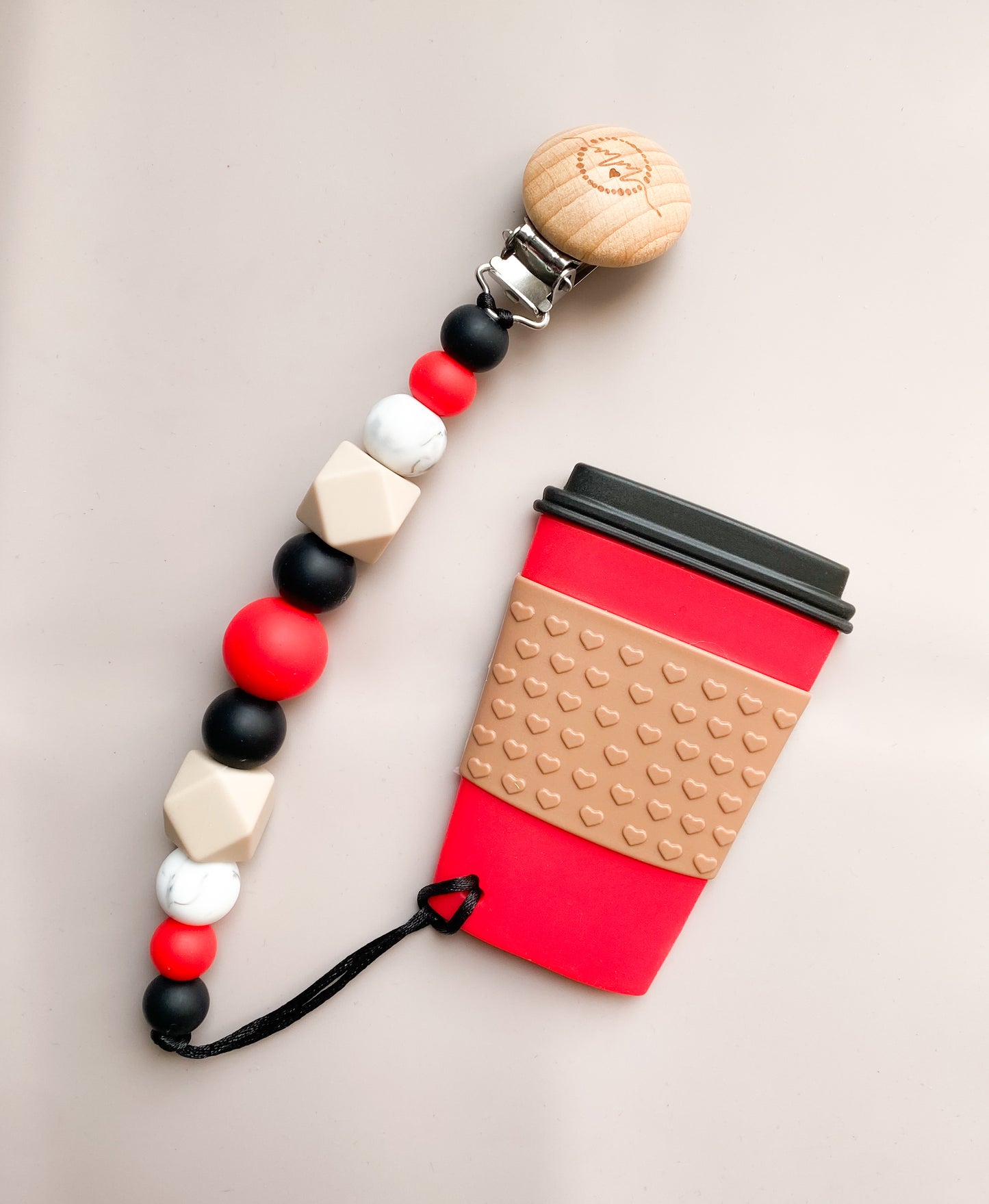 Coffee Teether + Clip