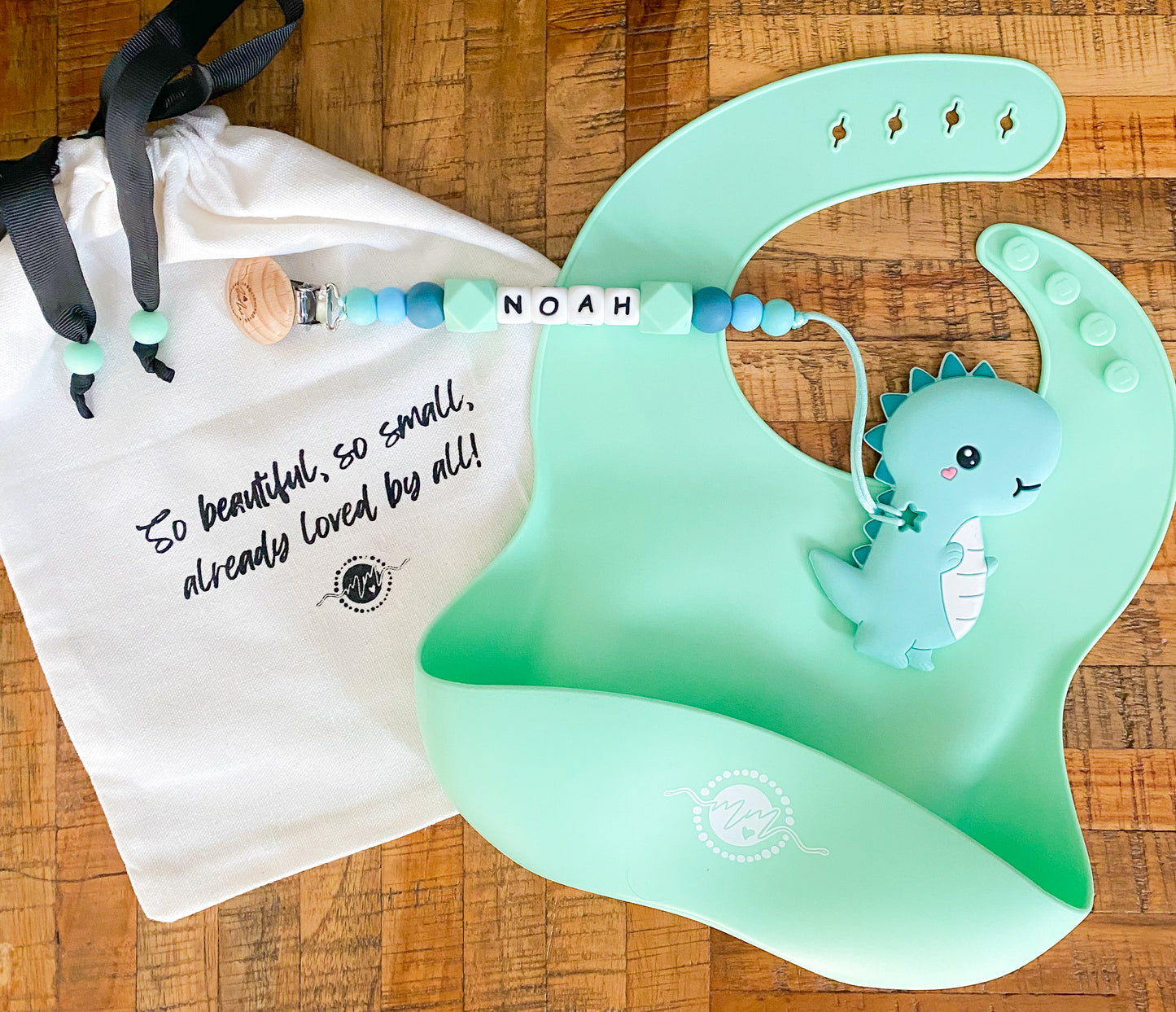 Dinosaur Teether + Clip