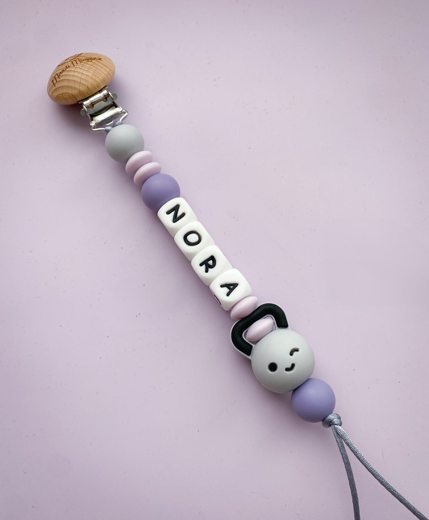 Kettlebell Pacifier Clip