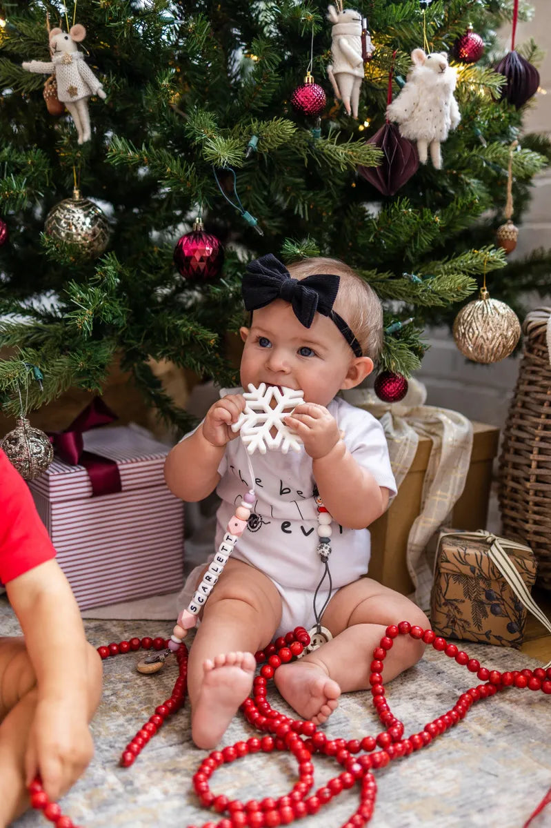 Snowflake Teether + Clip