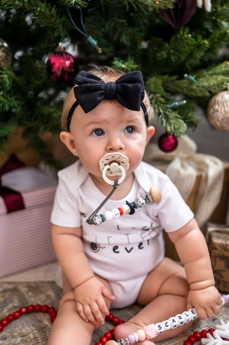 Snowman Pacifier Clip