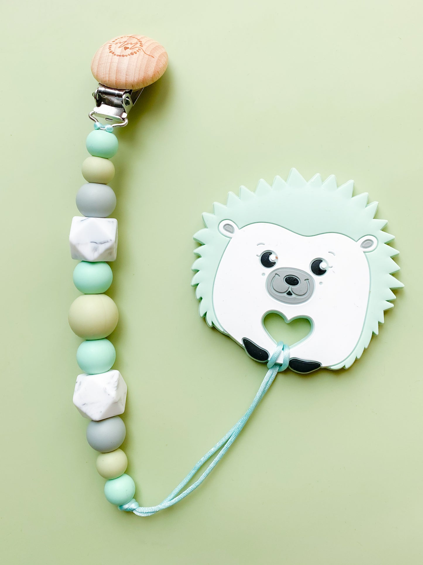 Hedgehog Teether + Clip