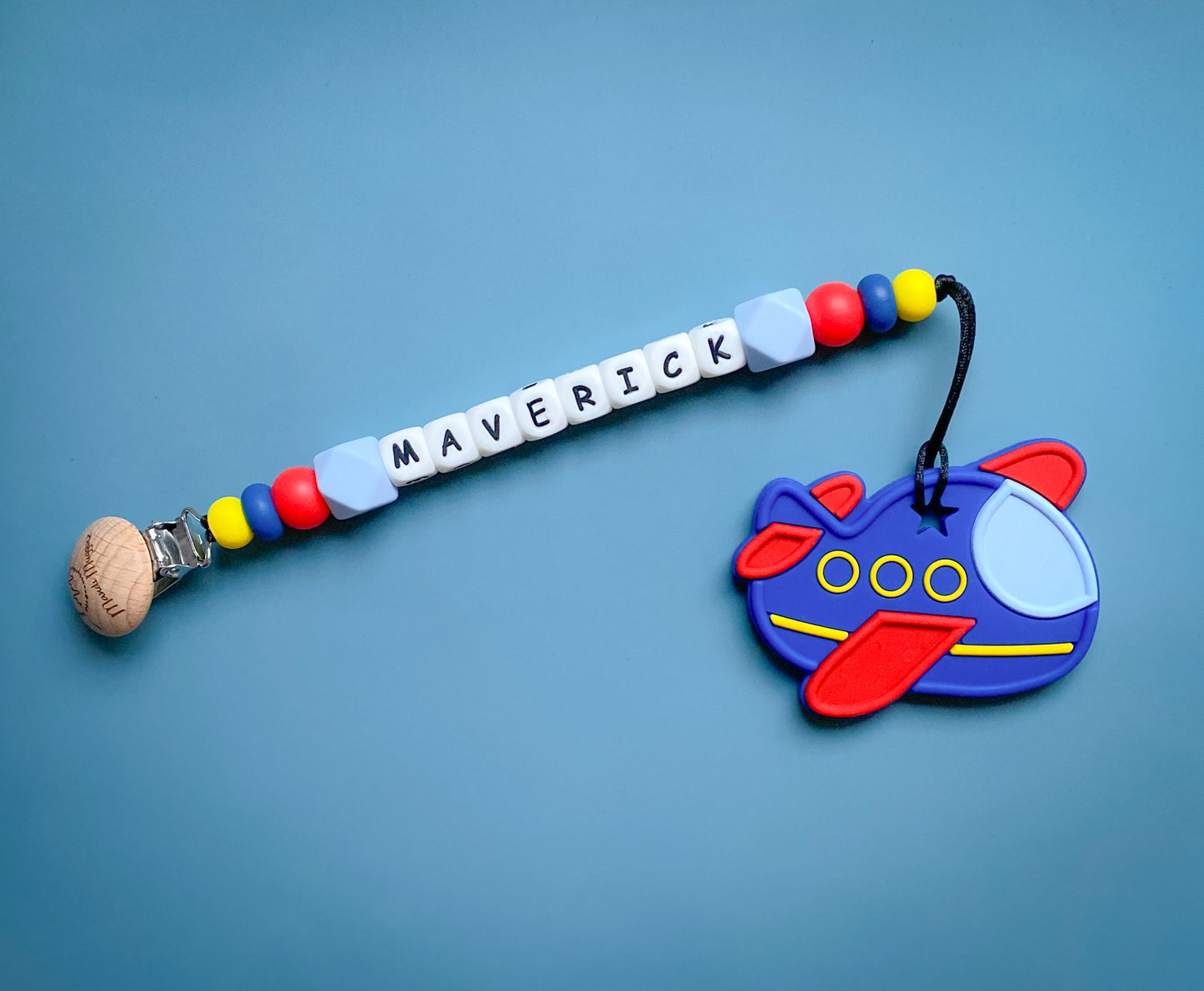 Airplane Teether + Clip