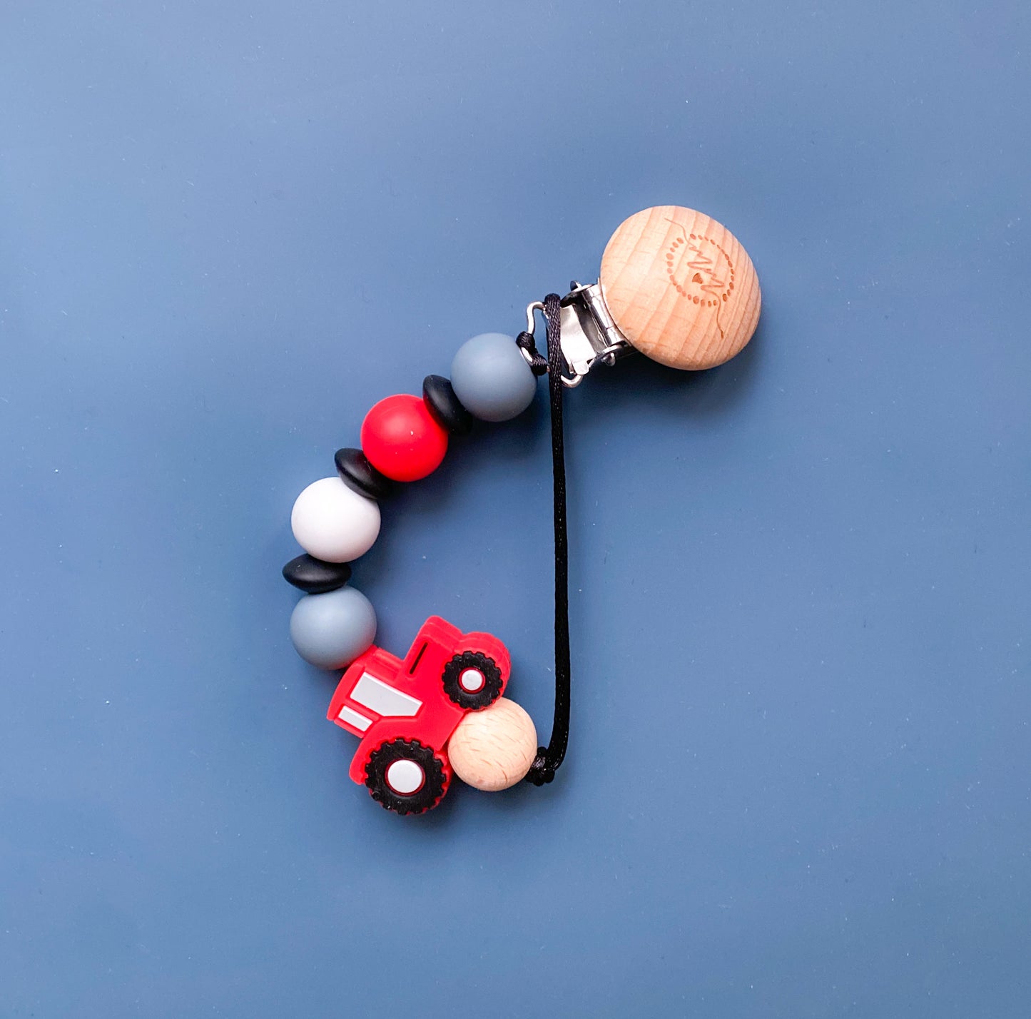 Tractor Pacifier Clip