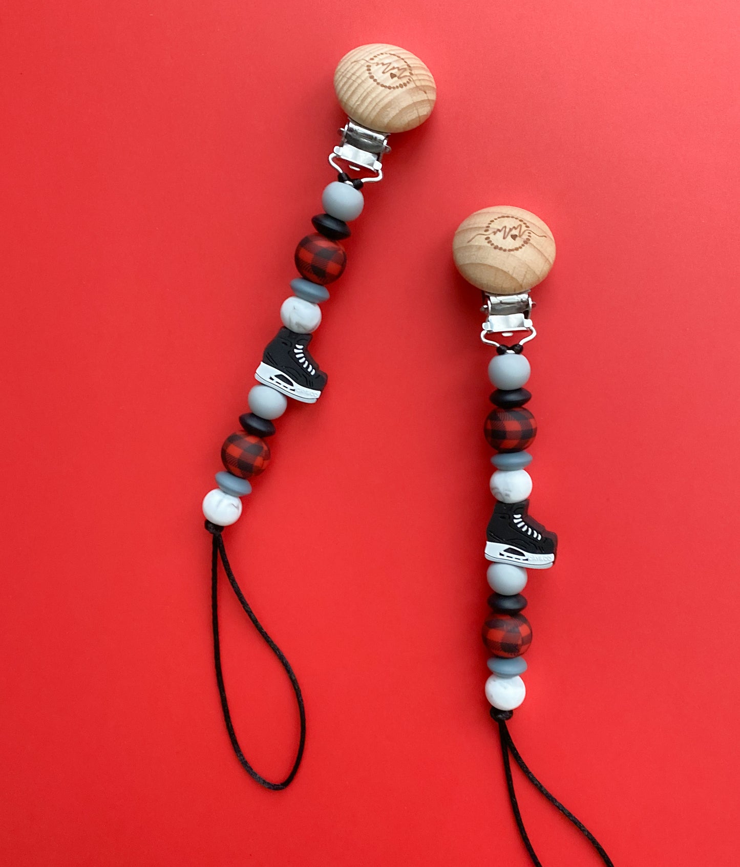 Skate Pacifier Clip