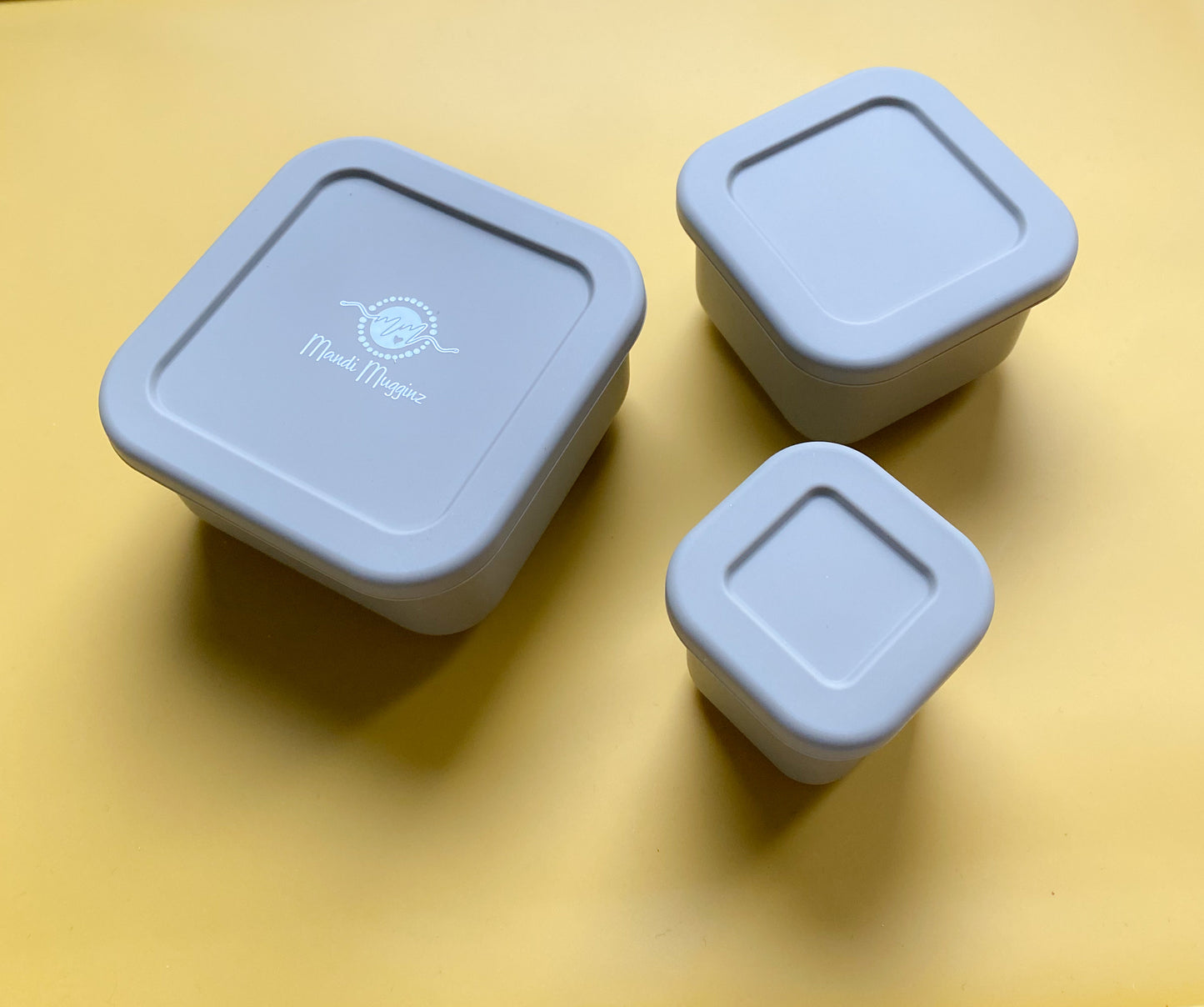 Silicone 3 Pack Snack Containers