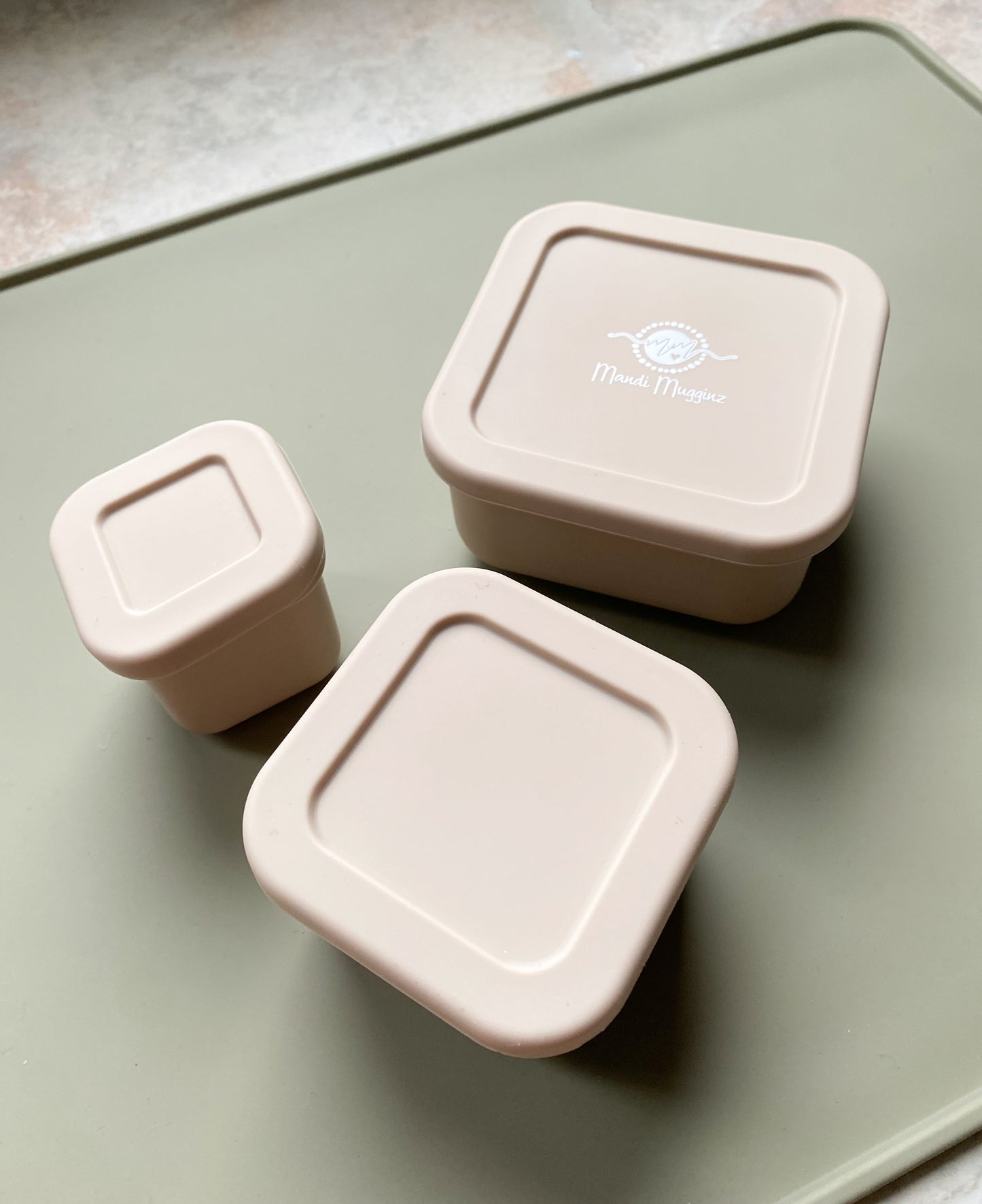 Silicone 3 Pack Snack Containers