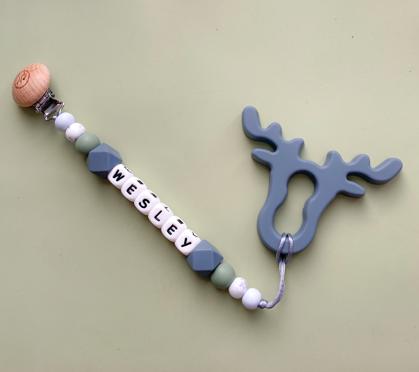Antler Teether + Clip