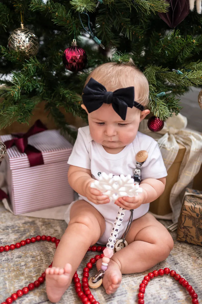 Snowflake Teether + Clip