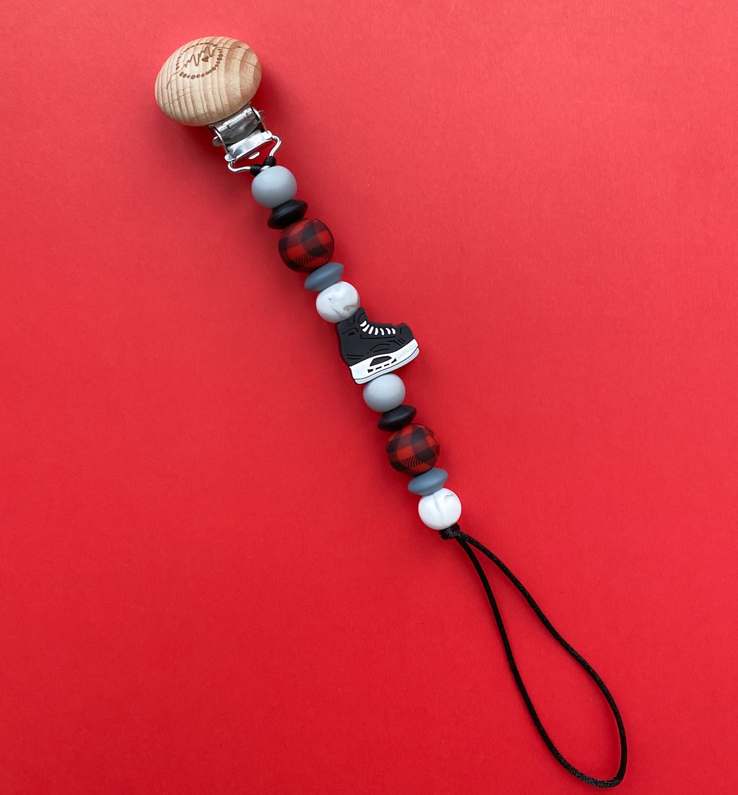 Skate Pacifier Clip