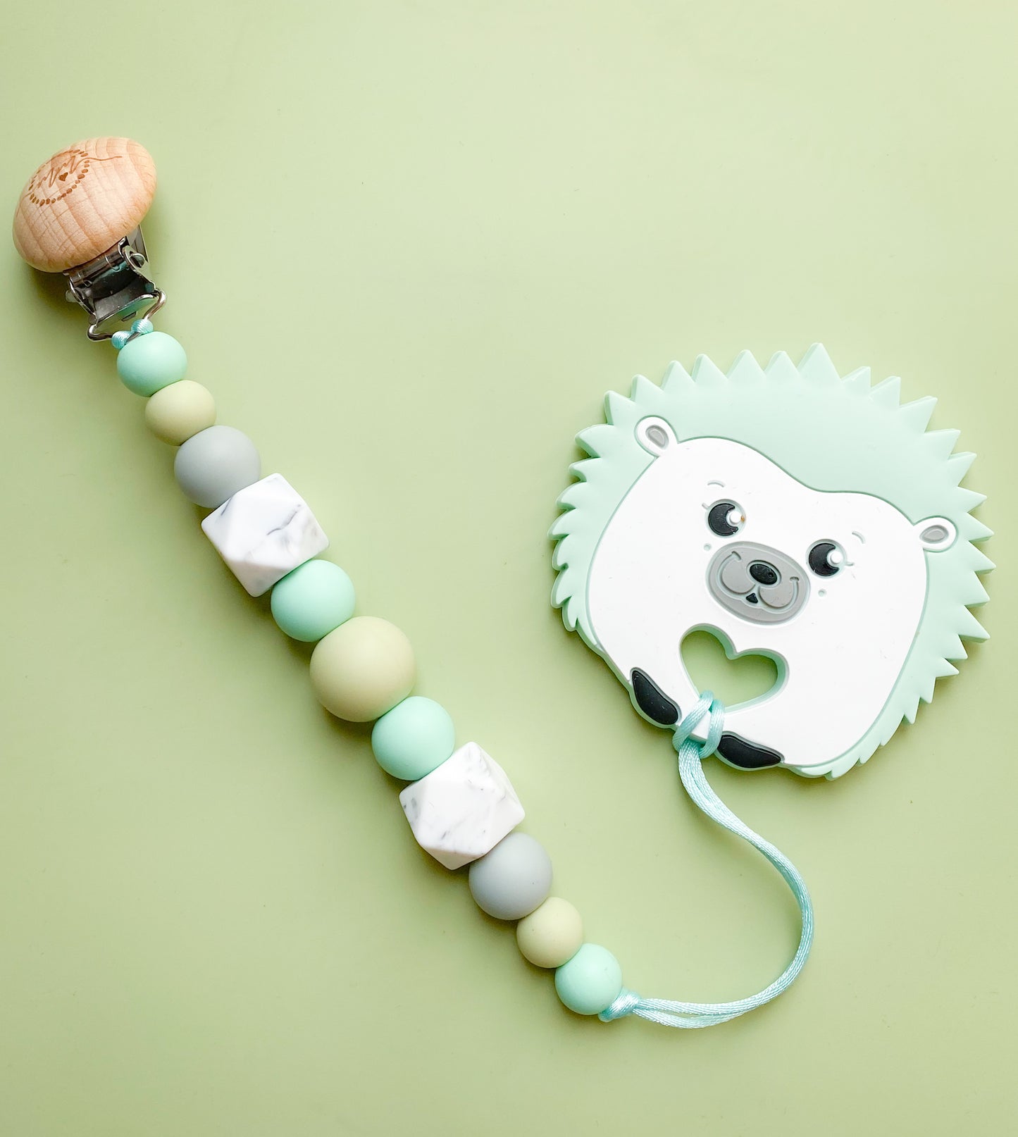Hedgehog Teether + Clip