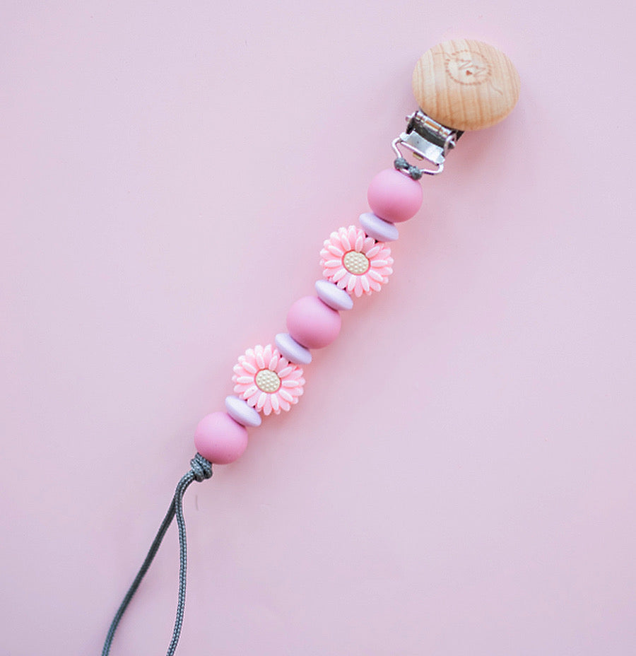 Flower Pacifier Clips