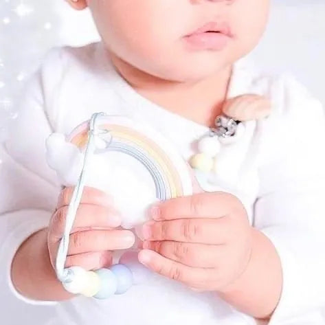 Rainbow Teether + Clip
