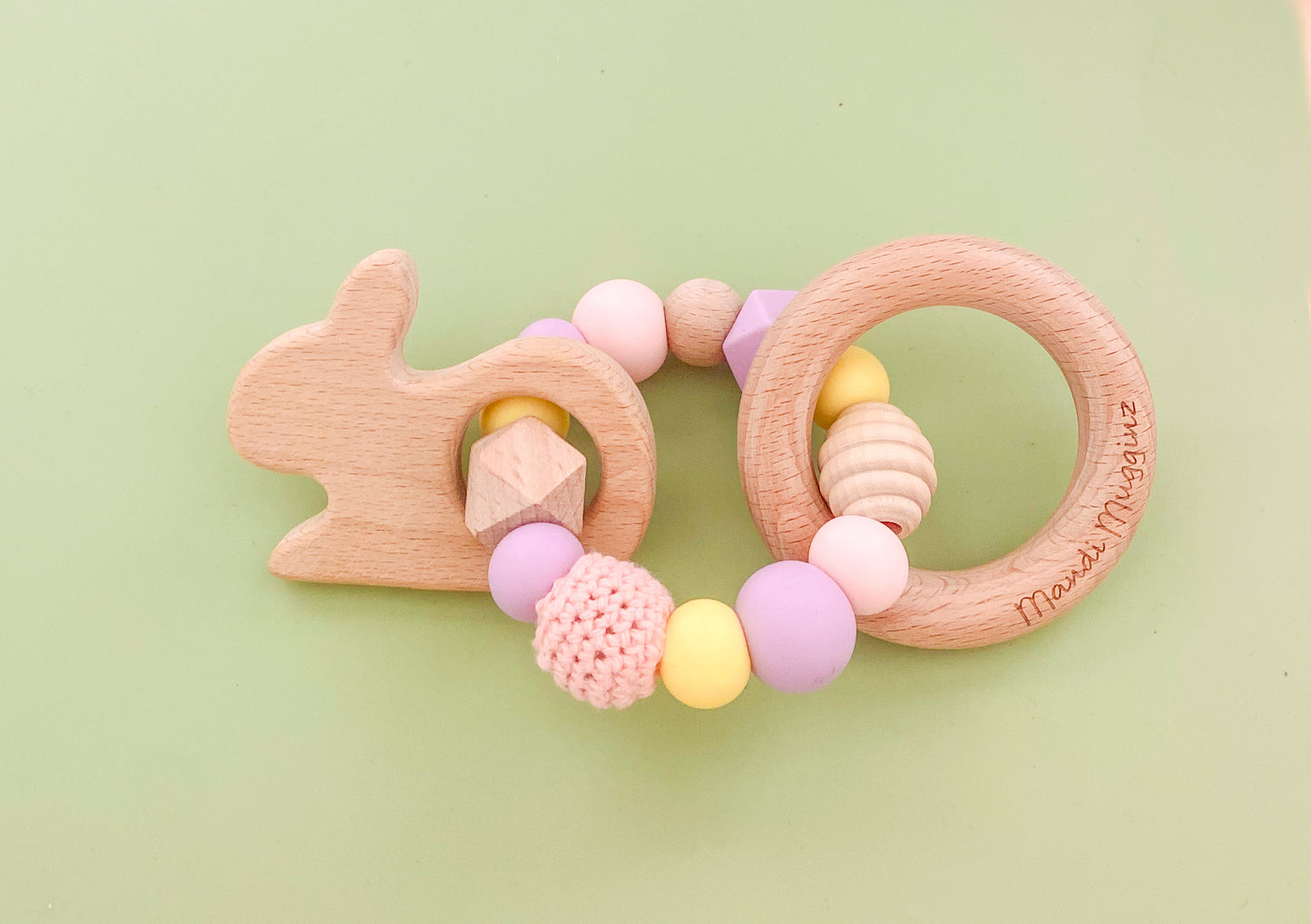 Bunny Wooden Teething Ring