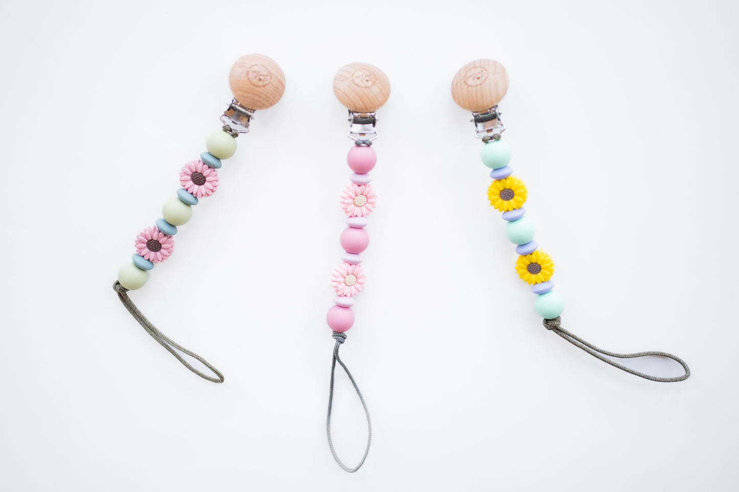 Flower Pacifier Clips