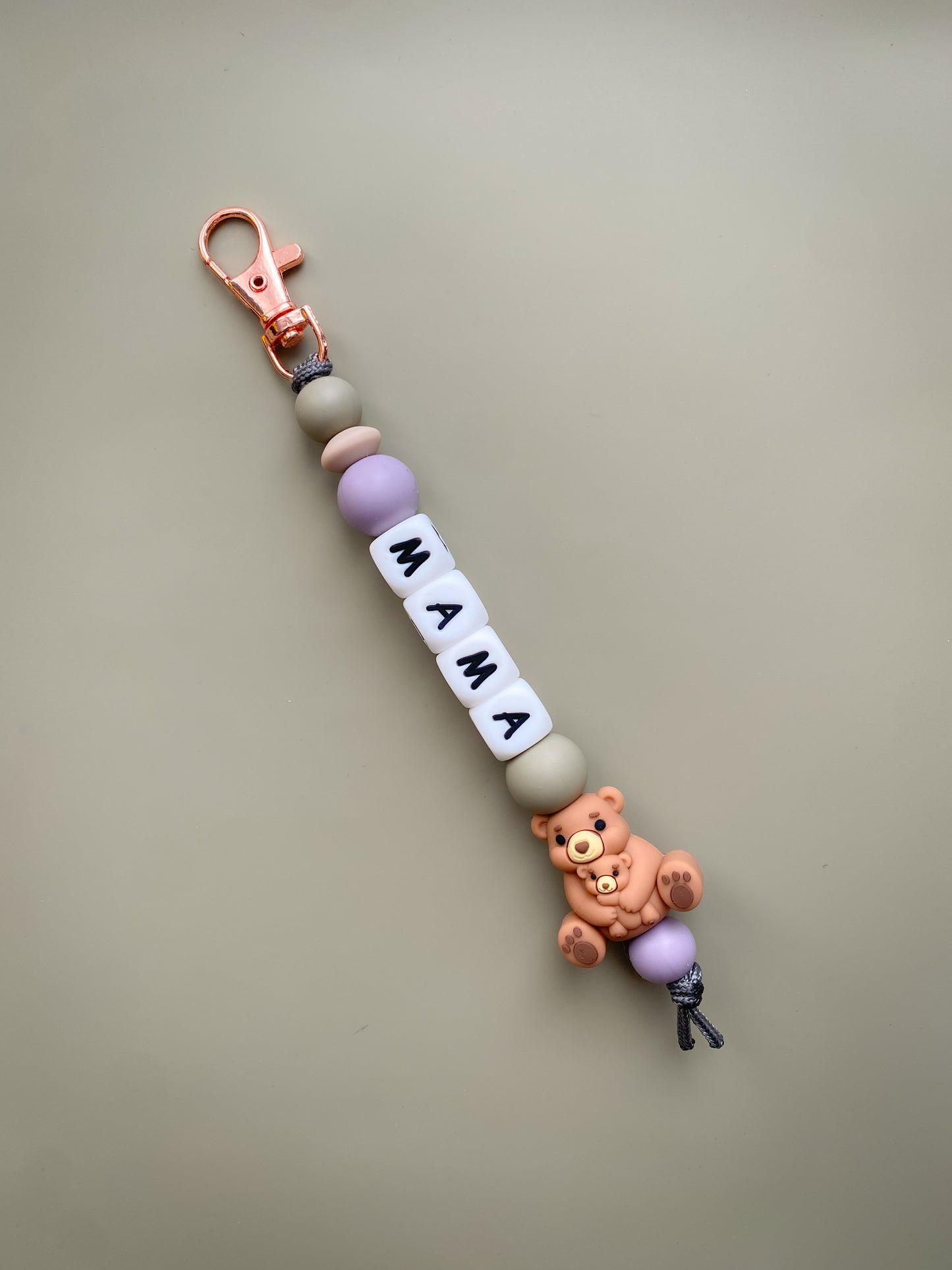 Mama Bear Keychain/Zipper Pull