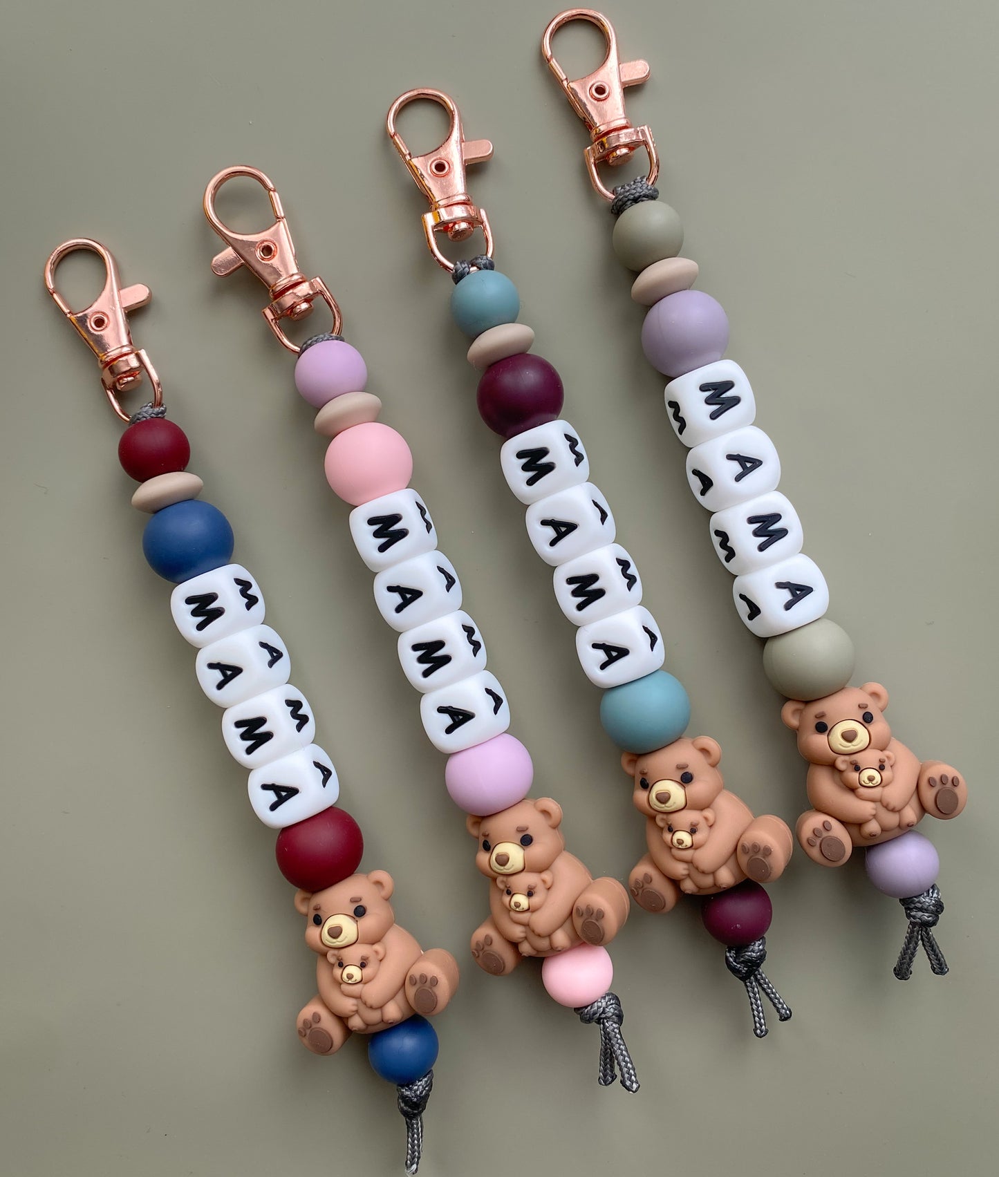 Mama Bear Keychain/Zipper Pull