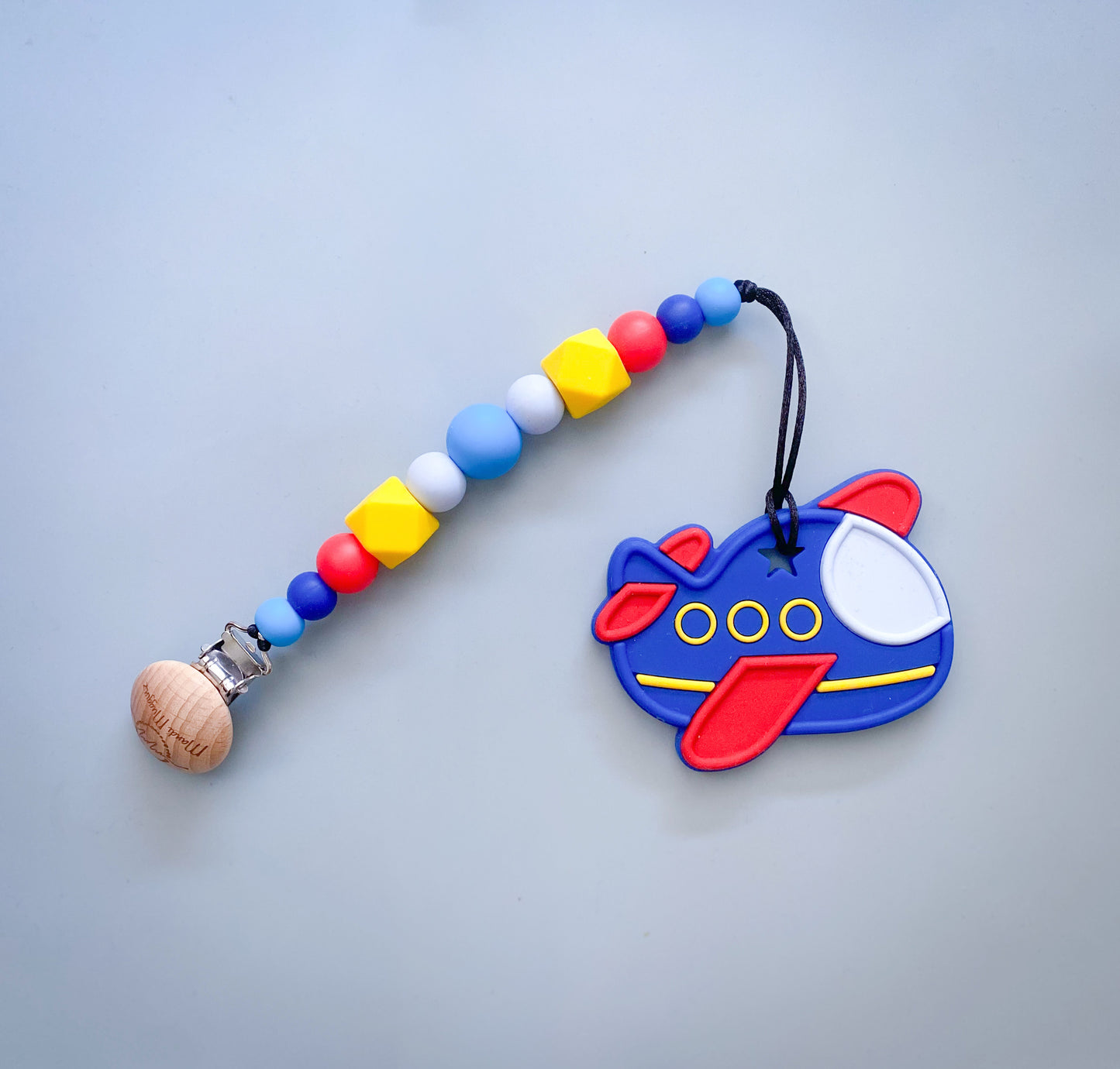 Airplane Teether + Clip