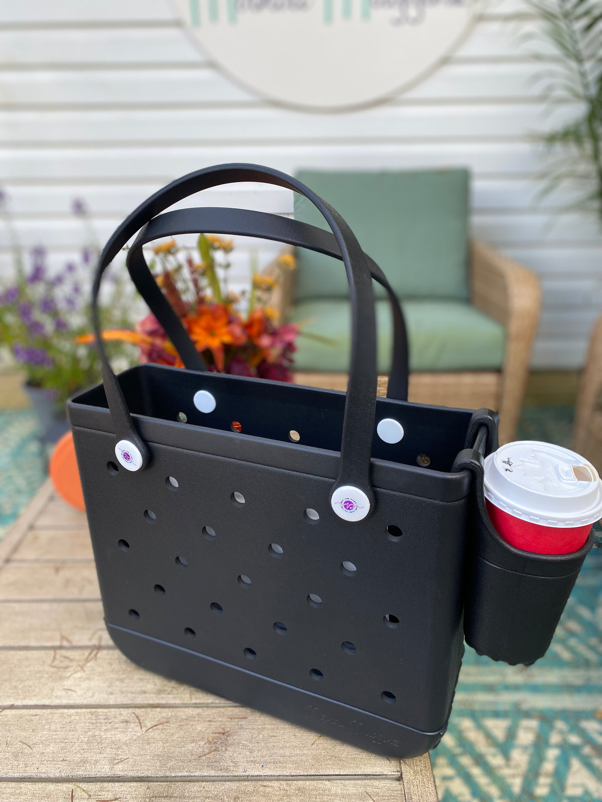 Midnight Black Tote Bag