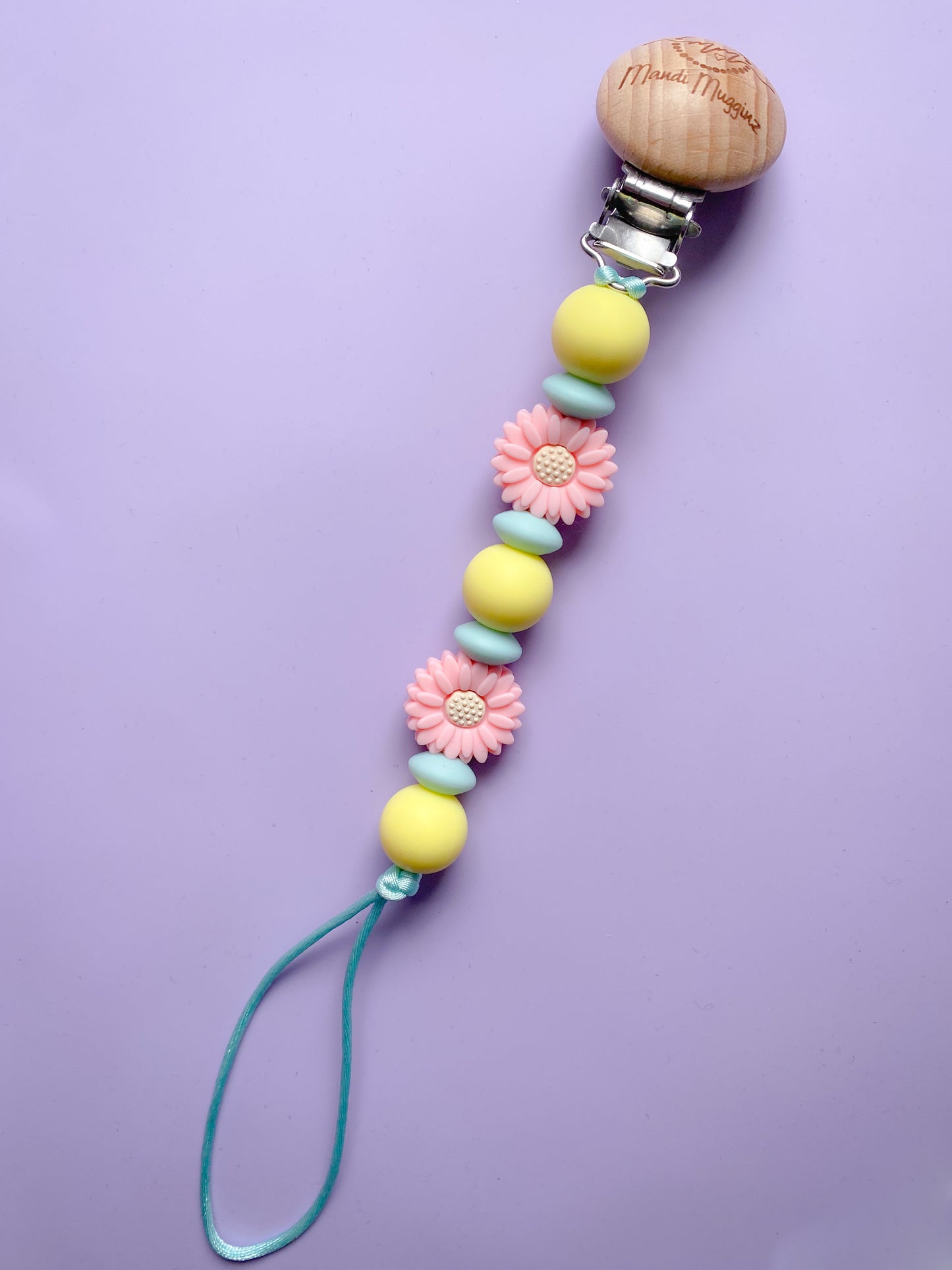 Flower Pacifier Clips