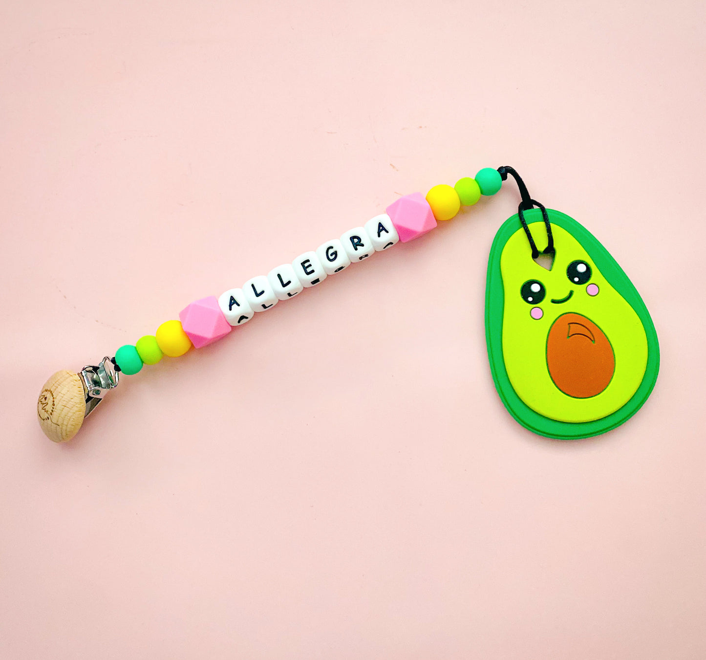 Avocado Teether + Clip