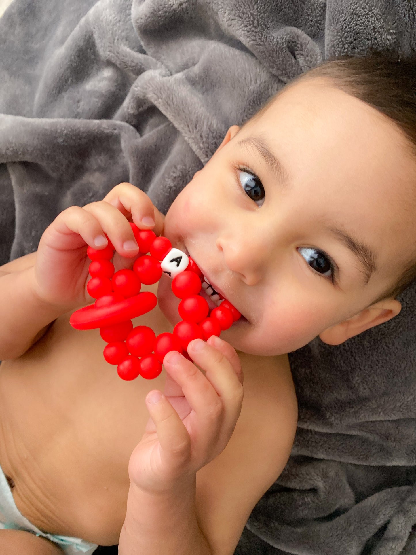 Beaded Heart Teethers