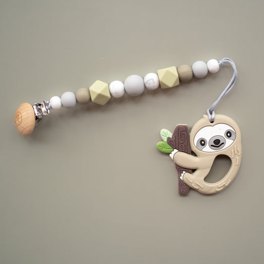 Sloth Teether + Clip