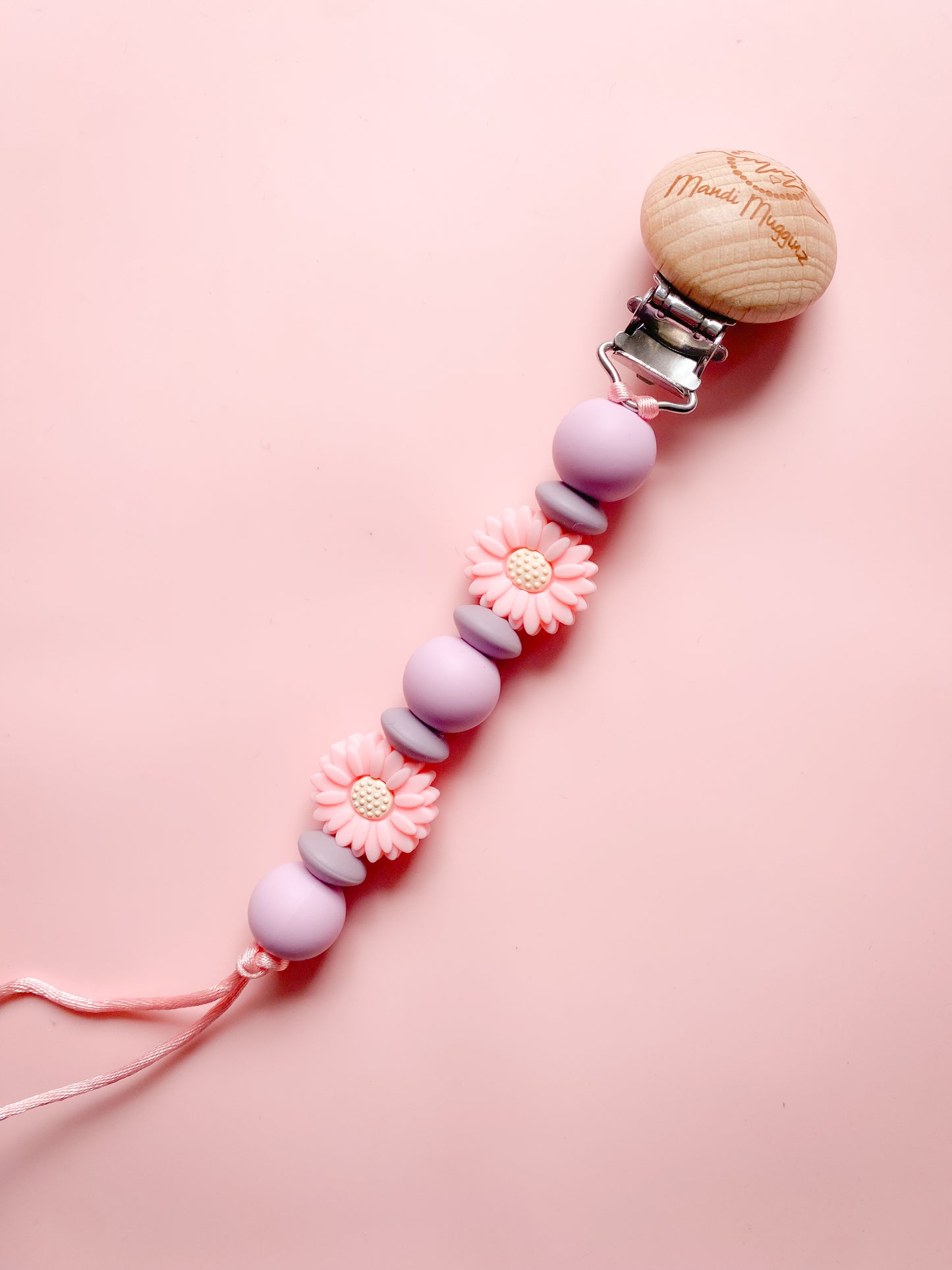 Flower Pacifier Clips