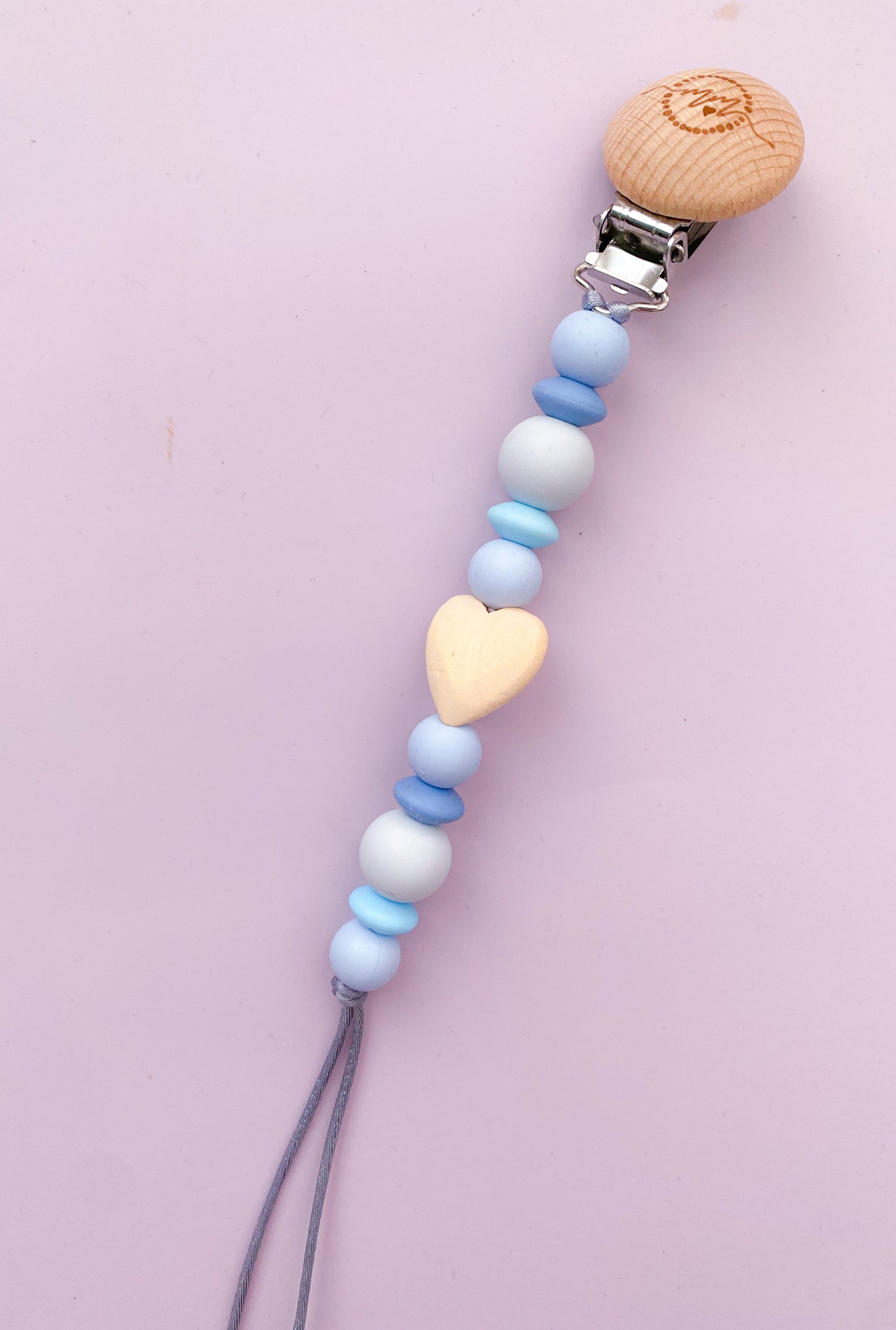 Heart Pacifier Clip