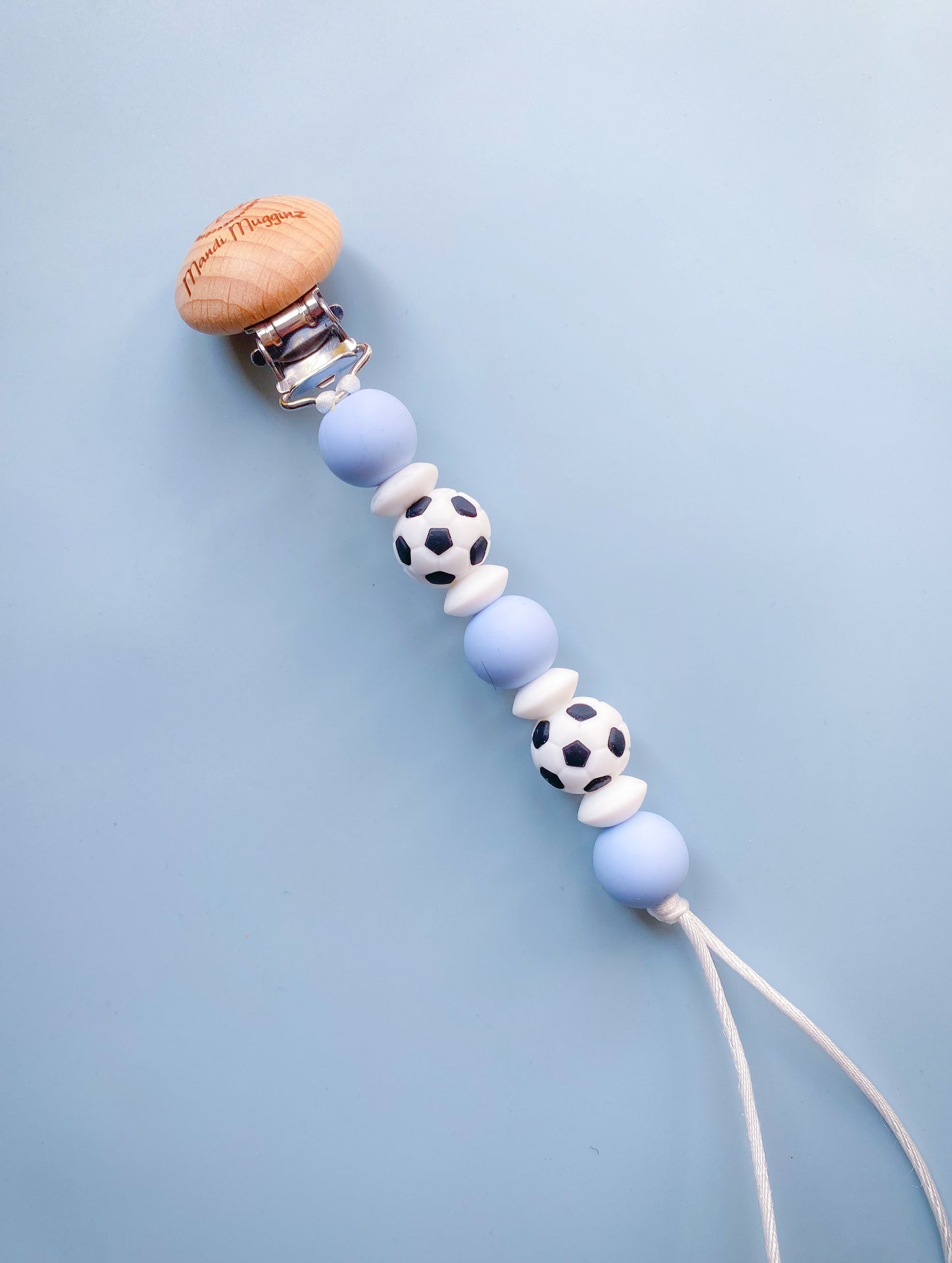 Soccer Ball Pacifier Clip