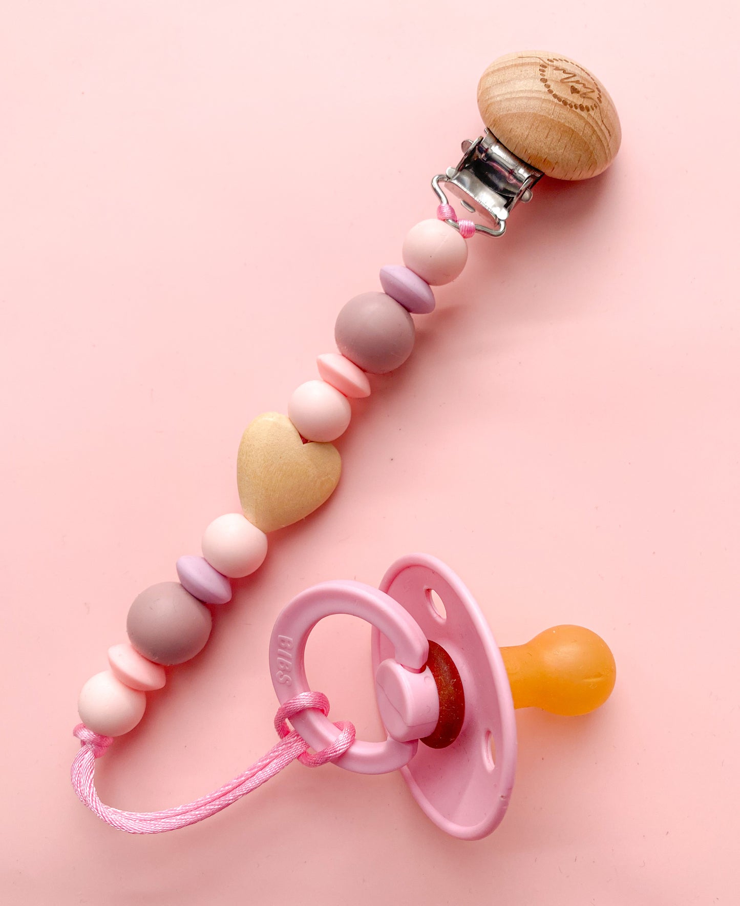 Heart Pacifier Clip