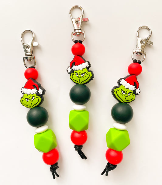 Grinchy Keychain/Zipper Pull