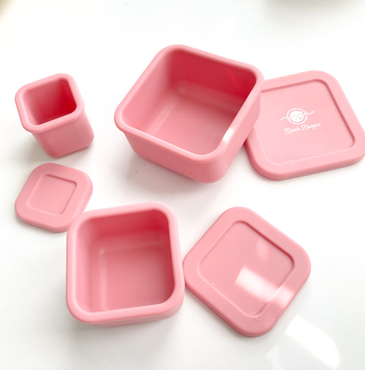 Silicone 3 Pack Snack Containers