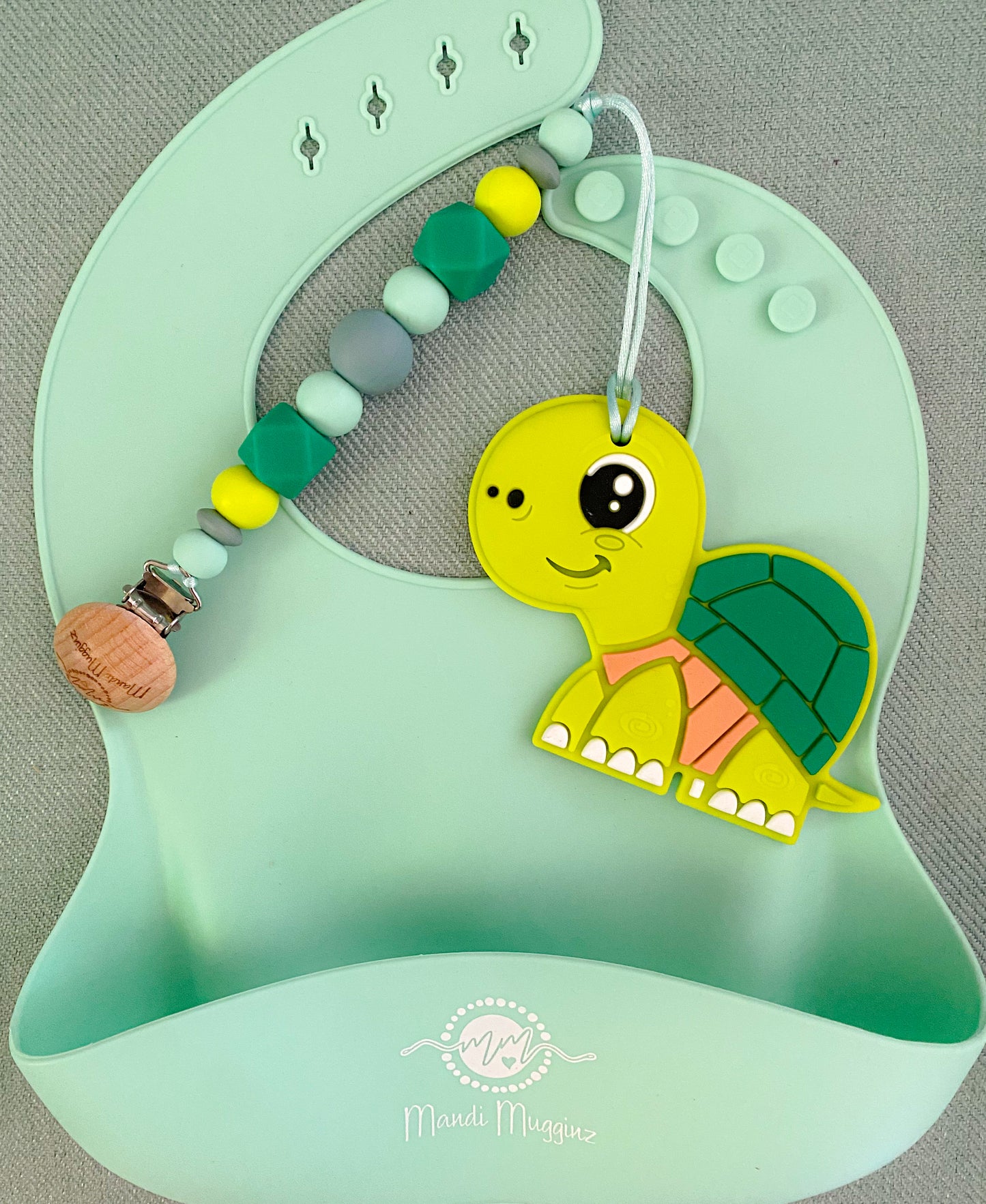 Turtle Teether + Clip