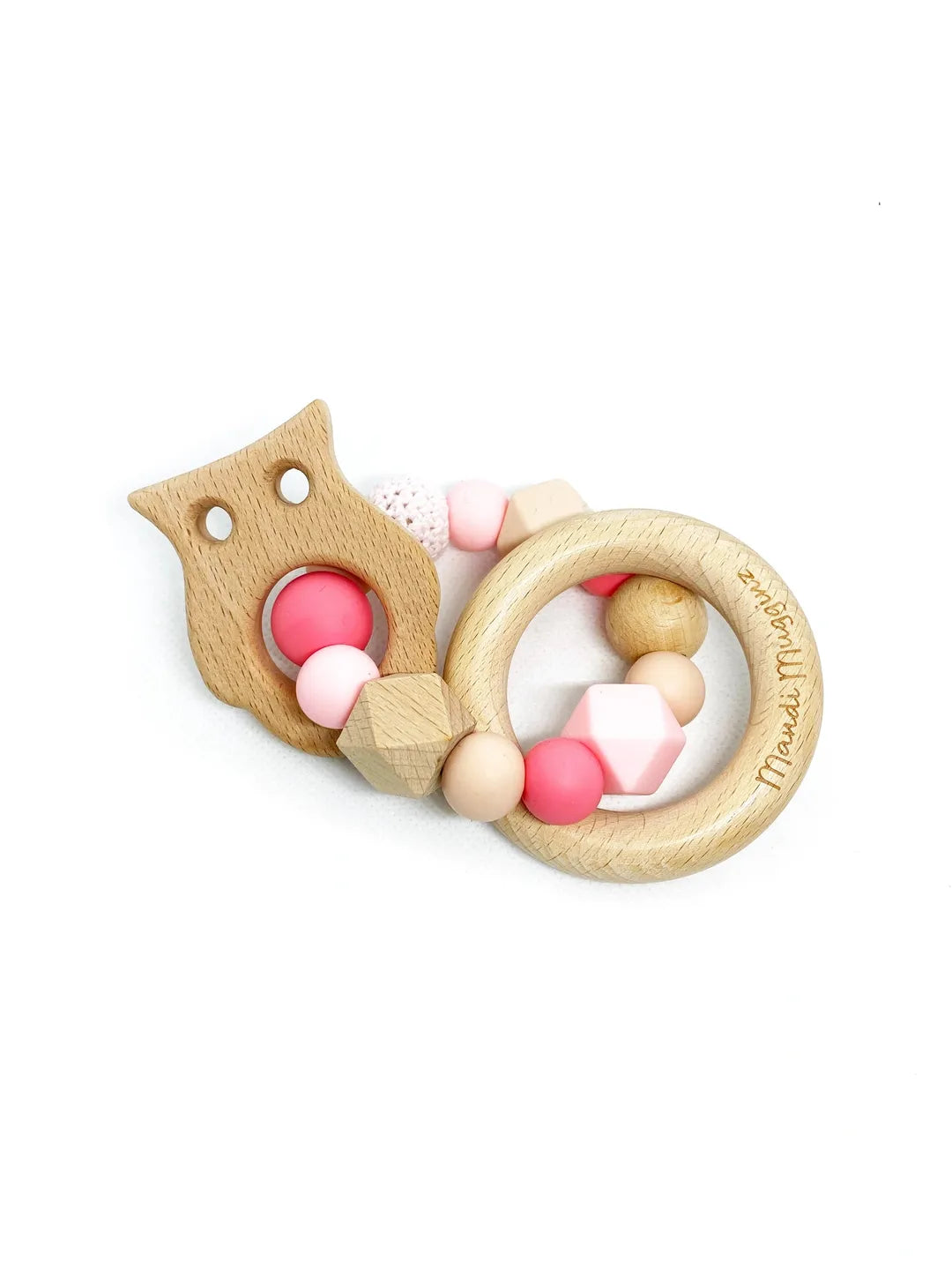 Owl Wooden Teething Ring