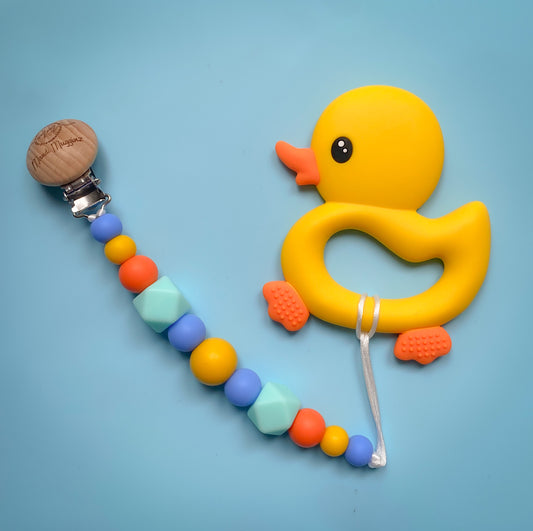 Duck Teether + Clip