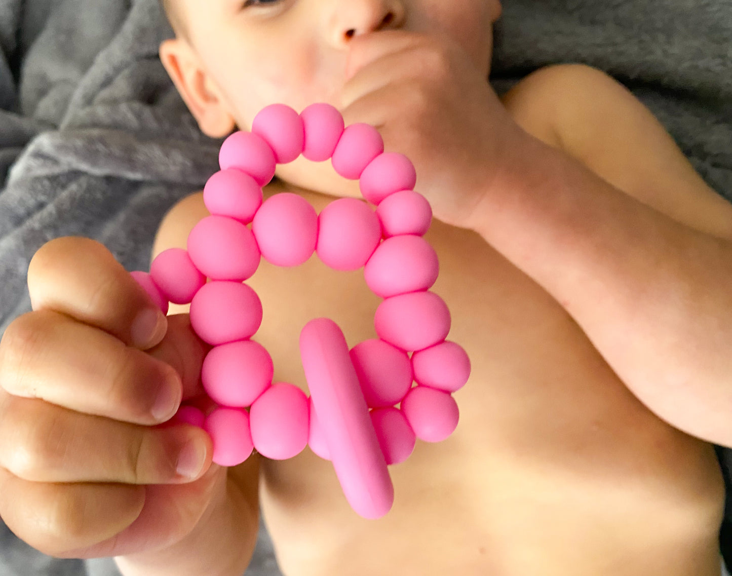 Beaded Heart Teethers