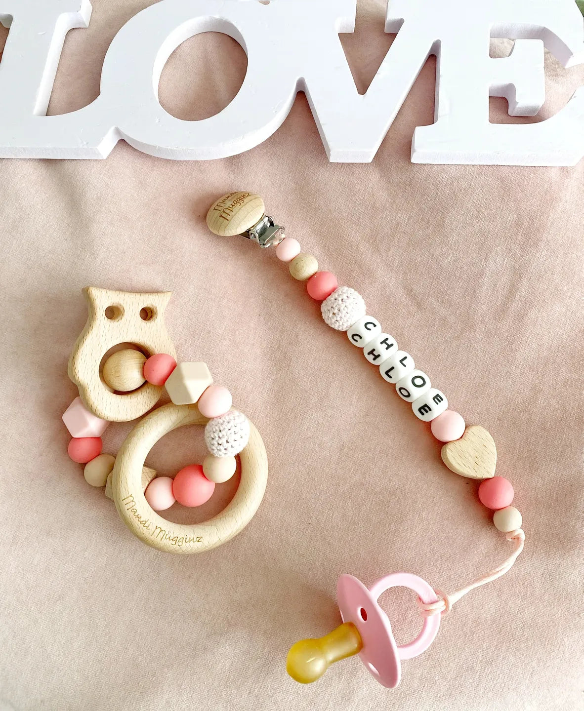 Personalized Pacifier Clip