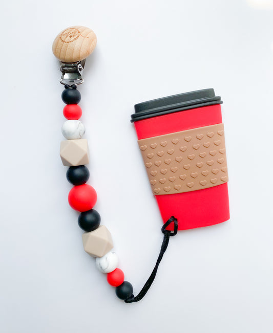 Coffee Teether + Clip