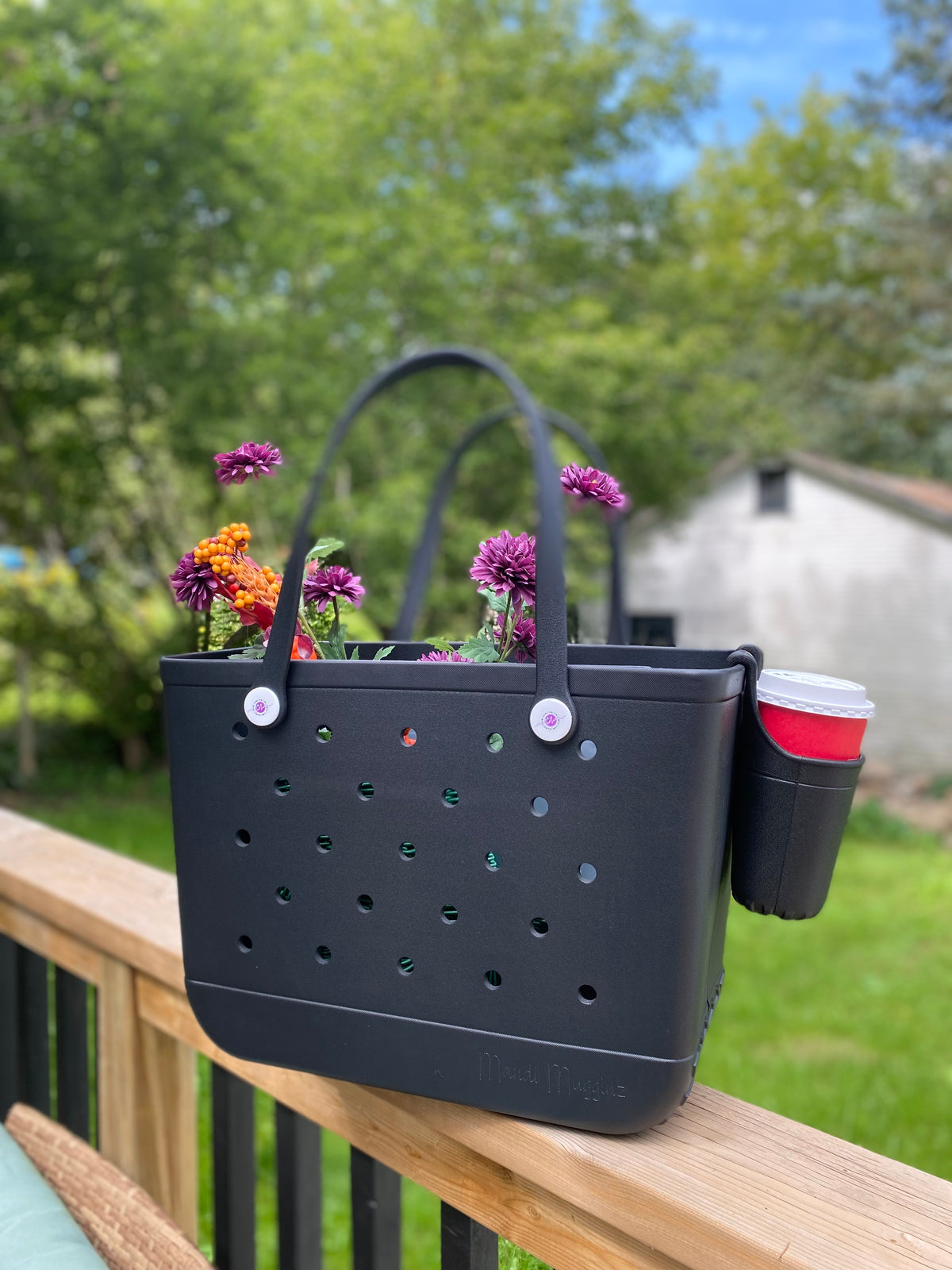 Midnight Black Tote Bag