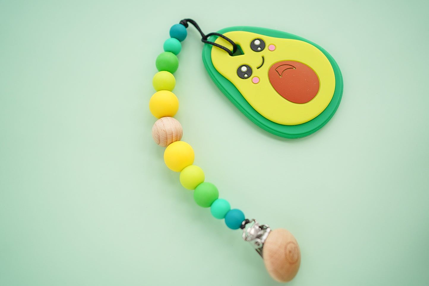 Avocado Teether + Clip