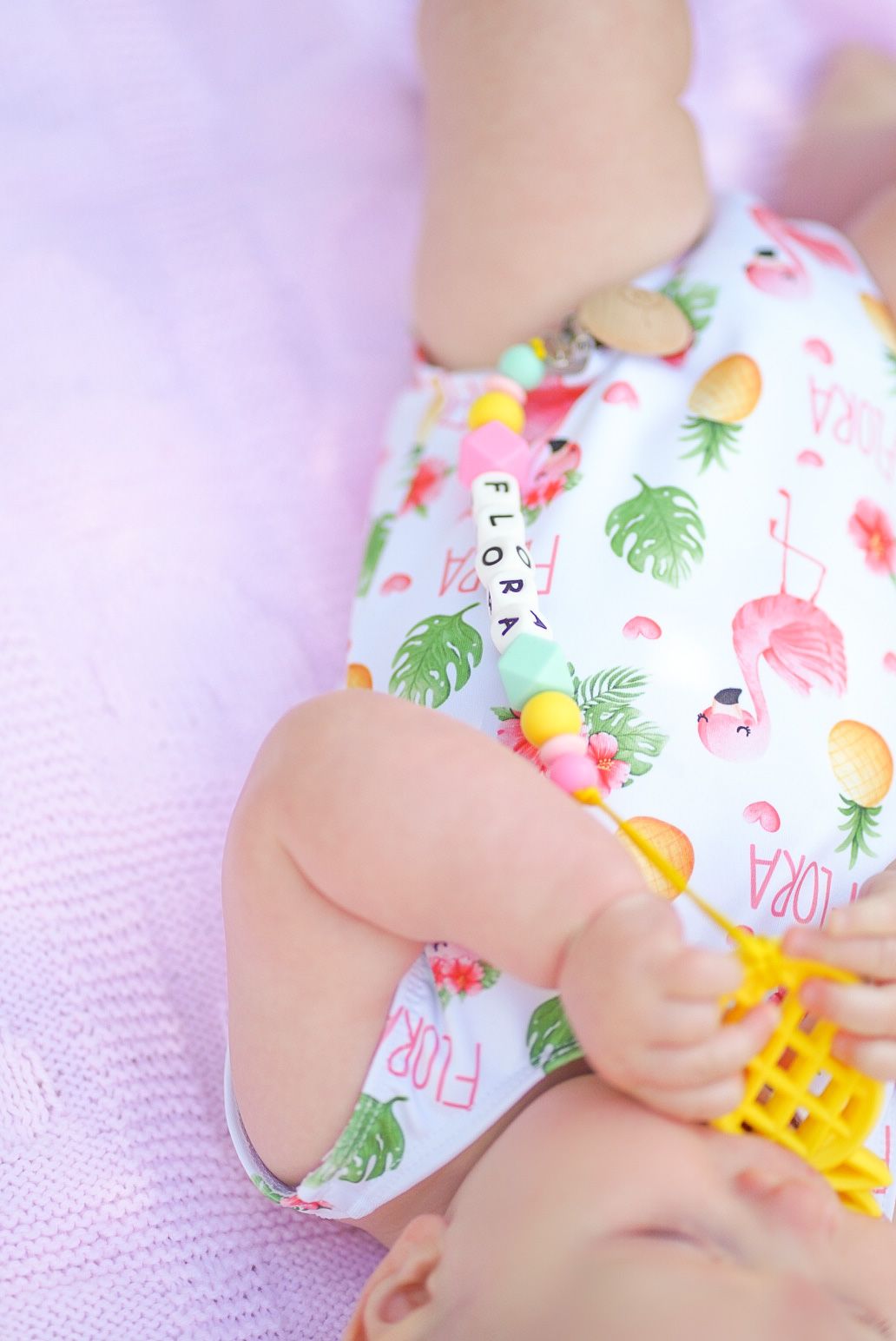 Pineapple Teether + Clip