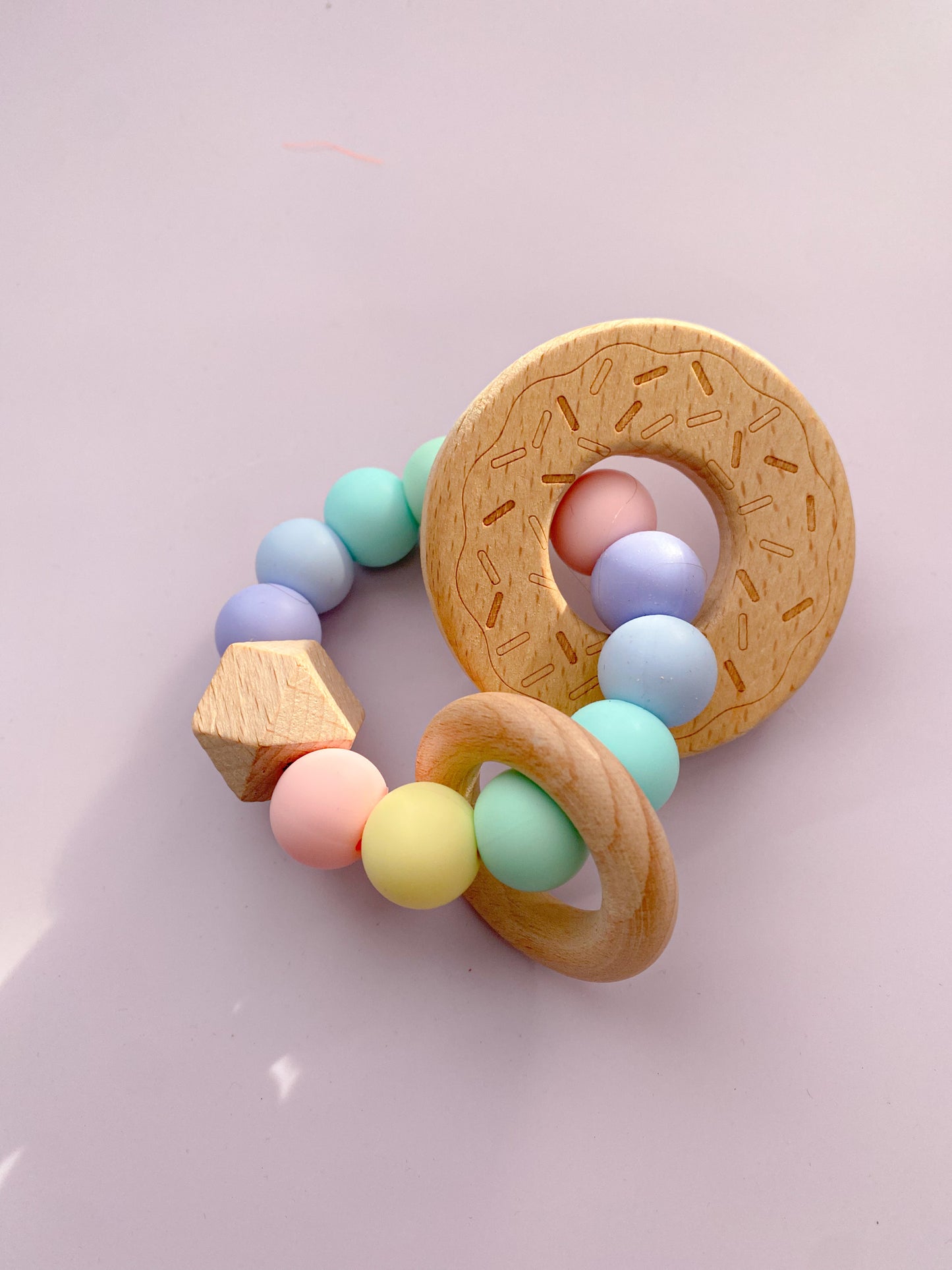 Donut Wooden Teething Ring