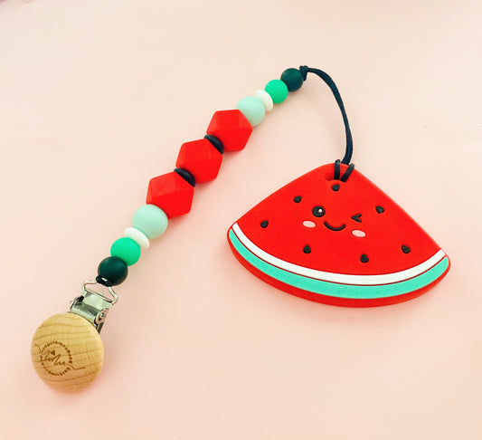 Watermelon Teether + Clip