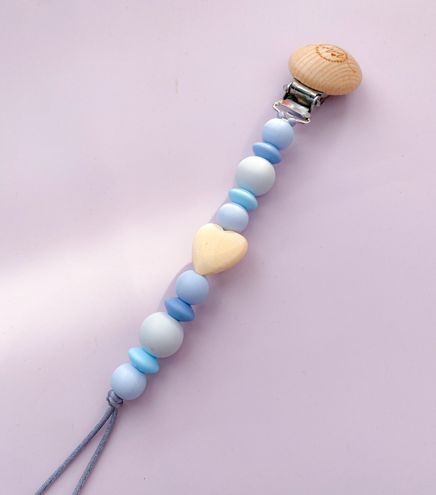 Heart Pacifier Clip