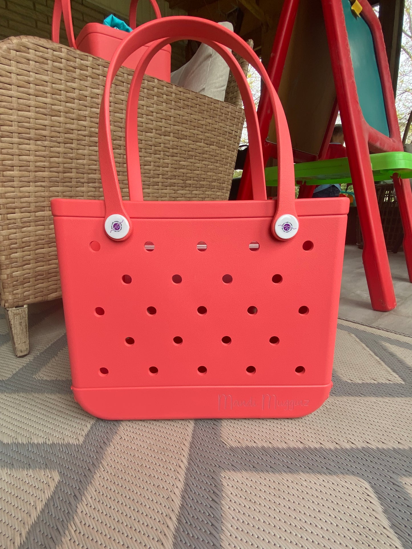 Coral Punch Tote Bag