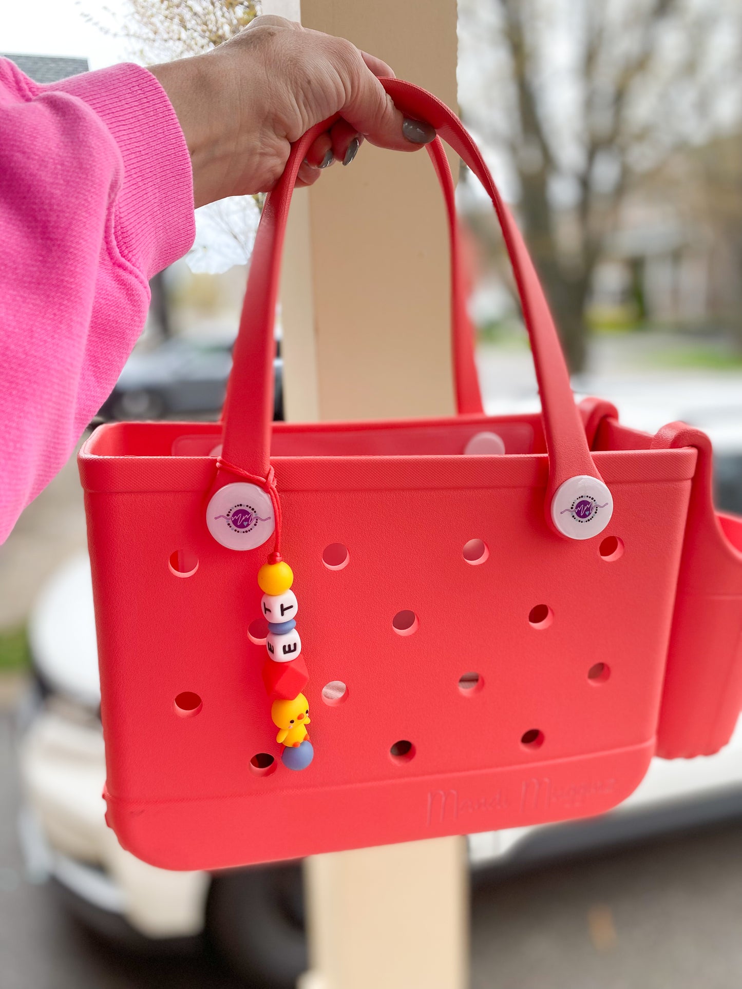 Coral Punch Tote Bag