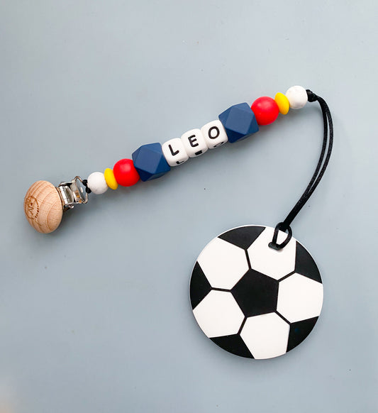 Soccer Teether + Clip