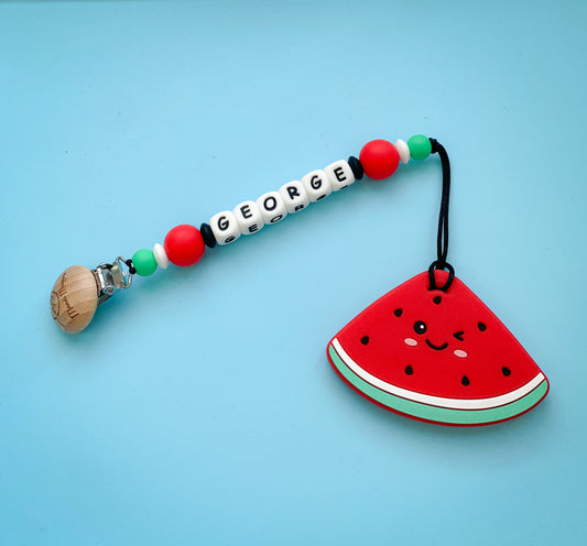 Watermelon Teether + Clip