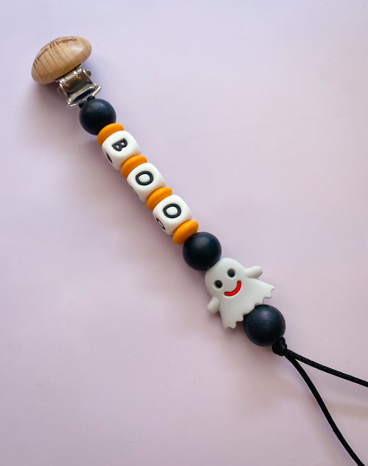 Boo Pacifier Clip